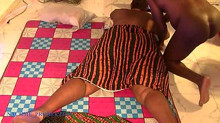 Mature African Village Couple Fucking Hard While Watching Porn Together