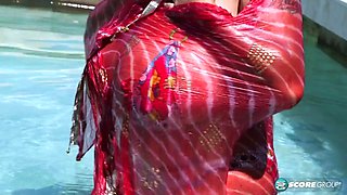 Roxi Red Strips Bikini for Big Tits