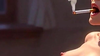 Granny Smoking Through Hairy Pussy - Orgasmic Bondage