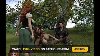 Sucking the Milky Tits of a Cow Girl