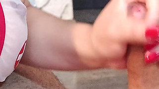 Erotic Latin MILF Masseuse Seduces Me with Hands, Feet and Ass, Ending in Her Mouth