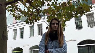 GERMAN SCOUT - SKINNY GIRL FUCK TO EYE ROLL AT PICKUP CAST