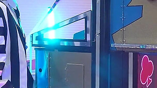 Cosplay Threesome - Bettlejuice, Wednesday Addams and Her Big Tits Stepmom