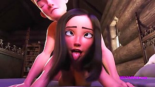 Magic Hentai Sex Parody - Big Tits Teen Gets Anal Creampie in 3D Animation