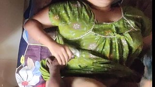 Hot Bengali Boudi Wife in Nighty Big Tits Squeezed and Fucked