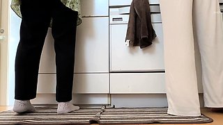 Amateur striptease and Solo masturbation