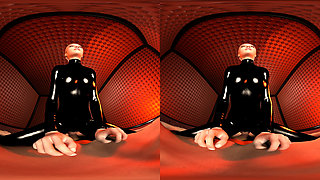 Mistress in Black Latex - POV Cowgirl