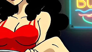 Valentine's Day. Cartoon in Which a Wife Is Fucked in a Public Toilet