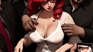 Spicy Toons College Lesbians Mosh Pit