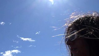 Beach fun and trip with Aubry Babcock sucking and fucking