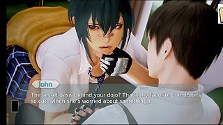 Steamy visual novel featuring a curvy babe with big natural tits and an erotic storyline