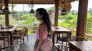 Asked the waiter to cum on my face in a public cafe - I