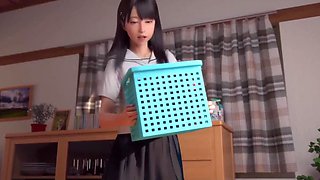 Busty 3d Japanese schoolgirl grants romantic sensations to classmate
