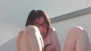 Julie Satisfies Herself with Penis