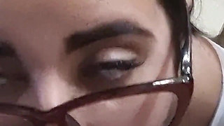 Hot Secretary Swallows Every Drop After Work