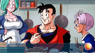 Busty big ass milf in a hentai game gallery with rough anal and deep throat action