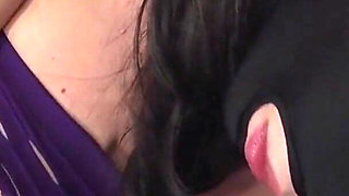 Seductive Brunette Babe Vibed and Fucked to Explosive Facial