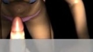 Lara footjob in void