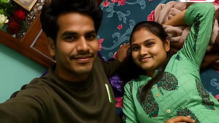 New married indoor Desi indian beautiful  kissing by -Snapchat143