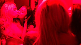 Party teens fingering and licking pussy in hd