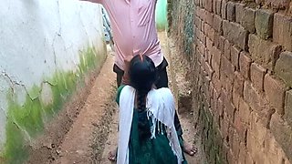 Desi Indian village girl with tight hairy pussy seduces older man