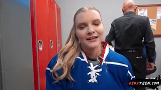 Big Ass Teen Blonde Harlow West Sneaky Locker Room Blowjob POV
