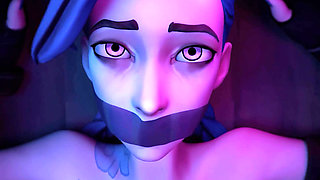 Tattoed Blue Haired Girl in Orgasmic Missionary!