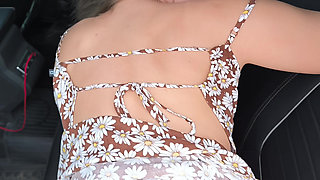 The Taxi Driver Saw His Passenger Fingering Her Pussy and Offered Her His Dick (p2)