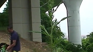 Mature Brunette Fucked Hard in Forest and Car
