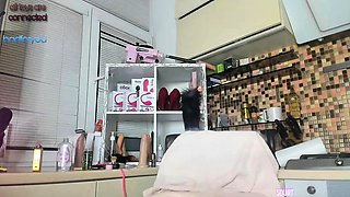 Horny amateur couple close up anal on webcam