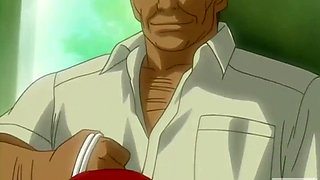 Hentai red-haired teen fucked hard by a dark ugly bus driver