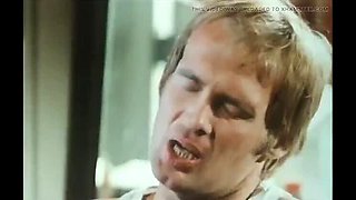 Vintage Threesome Fuck in Garden with Big Tits and Cumshot