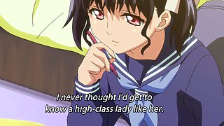 Public park anime slut drops panties for wet pussy play