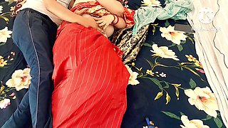 Maid role play featuring desi girls in school uniforms