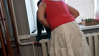 Hot Teacher Catches Two Lesbian Schoolgirls Fucking with a Strap-On