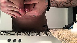 Close up pussy shot onto a cute busty