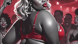 Ebony Mistress Dominates Rich Old Cuckold - Hot Cartoon Sex Animation