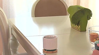 Hot Redhead Corrupts Schoolgirl Friend in Share Bed Strapon Sex