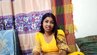 Indian Bengali Stepmom Shared Single Bed and Made Stepson Happy Full Bangla Audio Full face enjoying my sex video