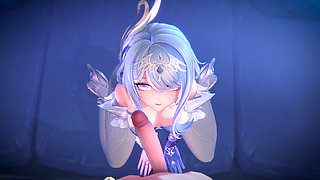 Genshin Impact - Odette’s Private Night Sex with Aether - 3D Hentai Animations