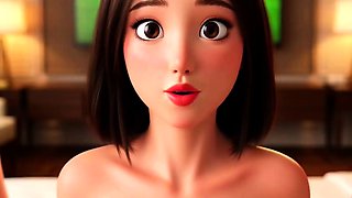 Lesbian strip threesome after Brazil Korea game - AI HENTAI