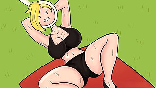 Blonde, adventure time, fellatio