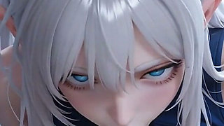 Animated Aelira Frostveil Ice Elf Anal Footjob Hentai Blowjob