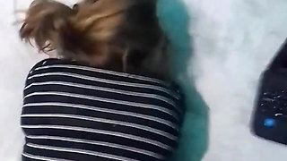 POV He Puts It in Doggy Style on the Big Bed While We Webcam with the Neetbook