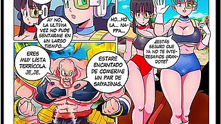 Bulma And Chichi Form A Trio With Nappa To Save The Earth With Car Toon
