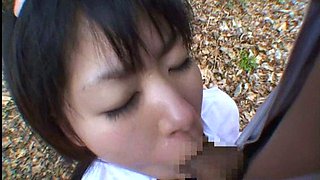 Hot Asian Toyed In Threesome Outdoor