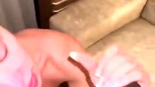 Eloa Lins Sucking on a Big Black Monster Cock