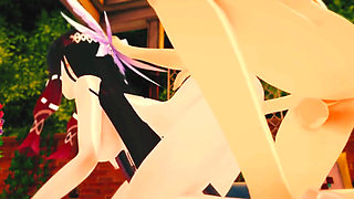 Genshin Impact - Columbina Hardcore Sex Scene with Aether - 3D Hentai Animation