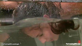 Sexy trainee fucked and dunked