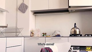 Shame4k. good mature blondie was dreaming about a dong when a guy entered